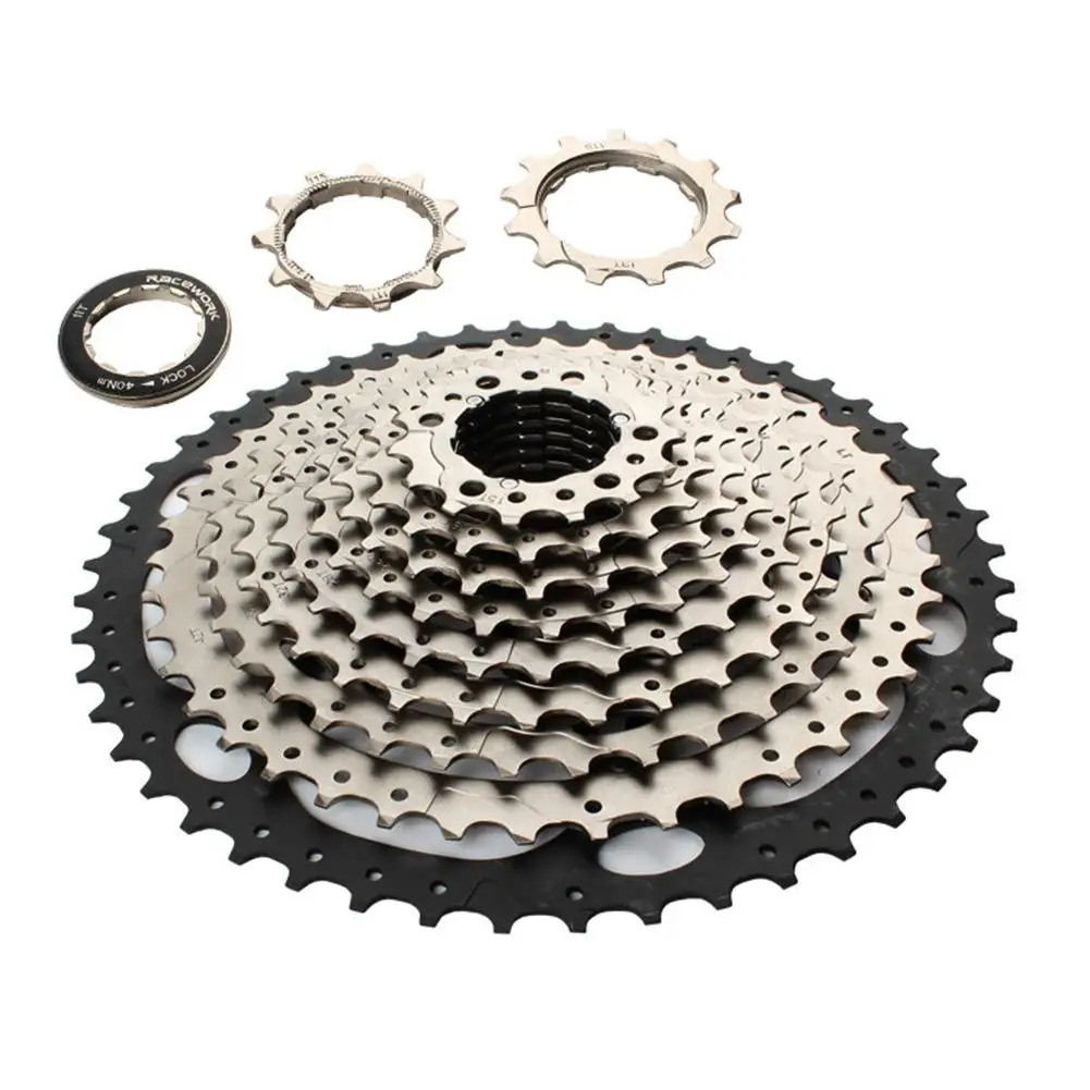 RACEWORK 11-42 11-46 11-50T 11-52T 10/11/12 Speed Mountain Mtb Bike Bicycle Cassette Flywheel Compatible for Sram Shimano 
RACEWORK 11-42 11-46 11-50T 11-52T 10/11/12 Speed Mountain Mtb Bike Bicycle Cassette Flywheel Compatible for Sram Shimano