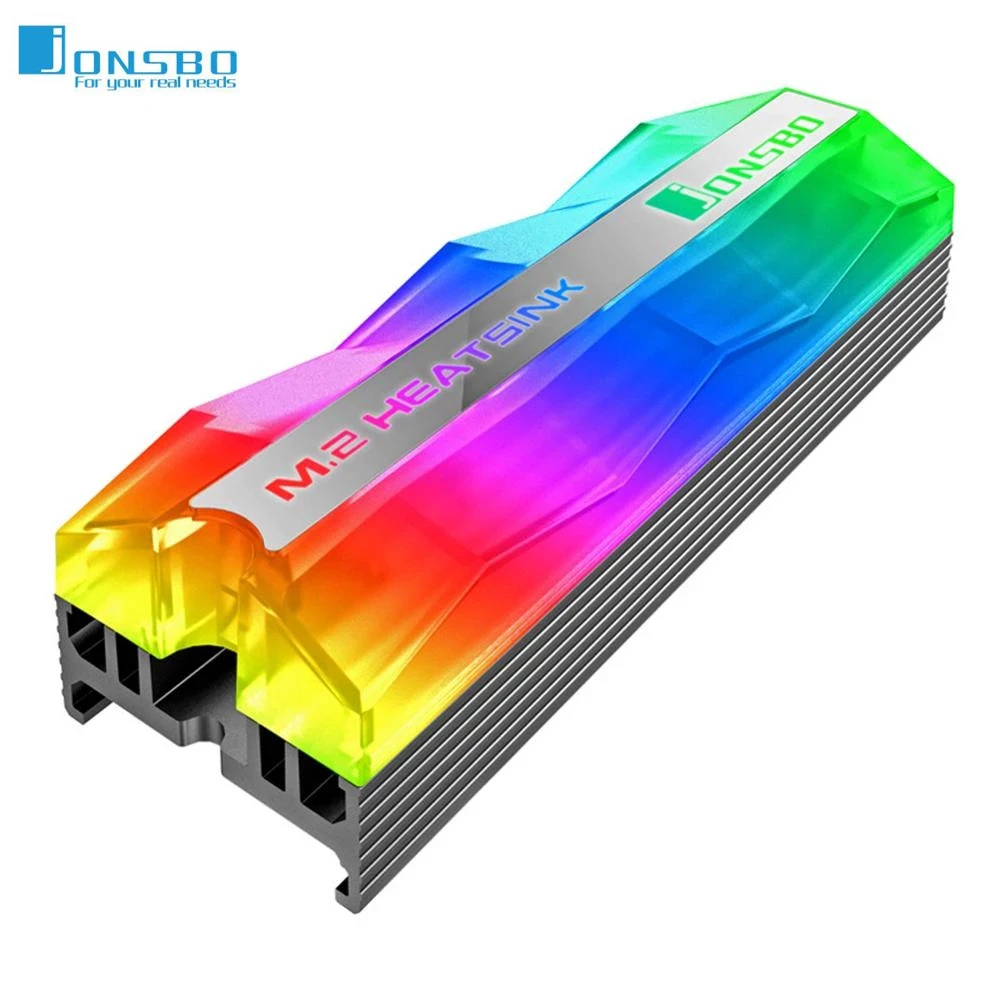 Jonsbo M.2 радиатор SSD ARGB Регулируемая Цветовая 5V 3Pin HD Жесткий диск кулер воркование
