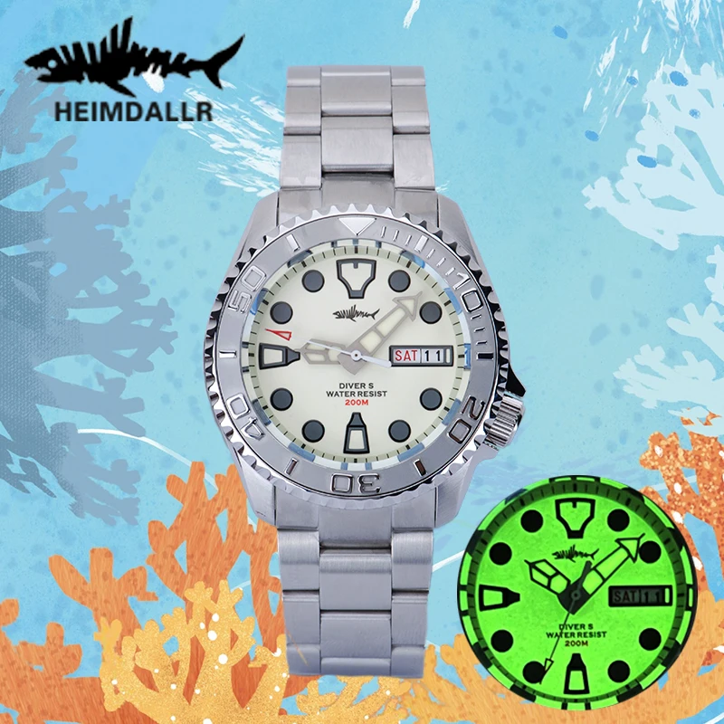 Мужские часы для дайвинга Heimdallr SKX007 NH36A, мужские механические часы с автоматическим перемещением, водонепроницаемые часы для дайвинга с сап...
Мужские часы для дайвинга Heimdallr SKX007 NH36A, мужские механические часы с автоматическим перемещением, водонепроницаемые часы для дайвинга с сап...