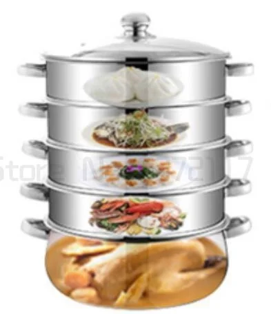 10-45Litre Double Boilers Cooking Steamer Steamed 3-5 layer For kitchen convenience Food Steamer Pot Stainless Steel Induction
10-45Litre Double Boilers Cooking Steamer Steamed 3-5 layer For kitchen convenience Food Steamer Pot Stainless Steel Induction