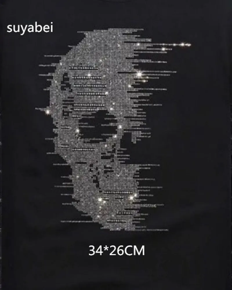 Skull sticker Strass iron on rhinestone transfer applique patch BLING hot fix rhinestones motif design stone for baby shirt
Skull sticker Strass iron on rhinestone transfer applique patch BLING hot fix rhinestones motif design stone for baby shirt