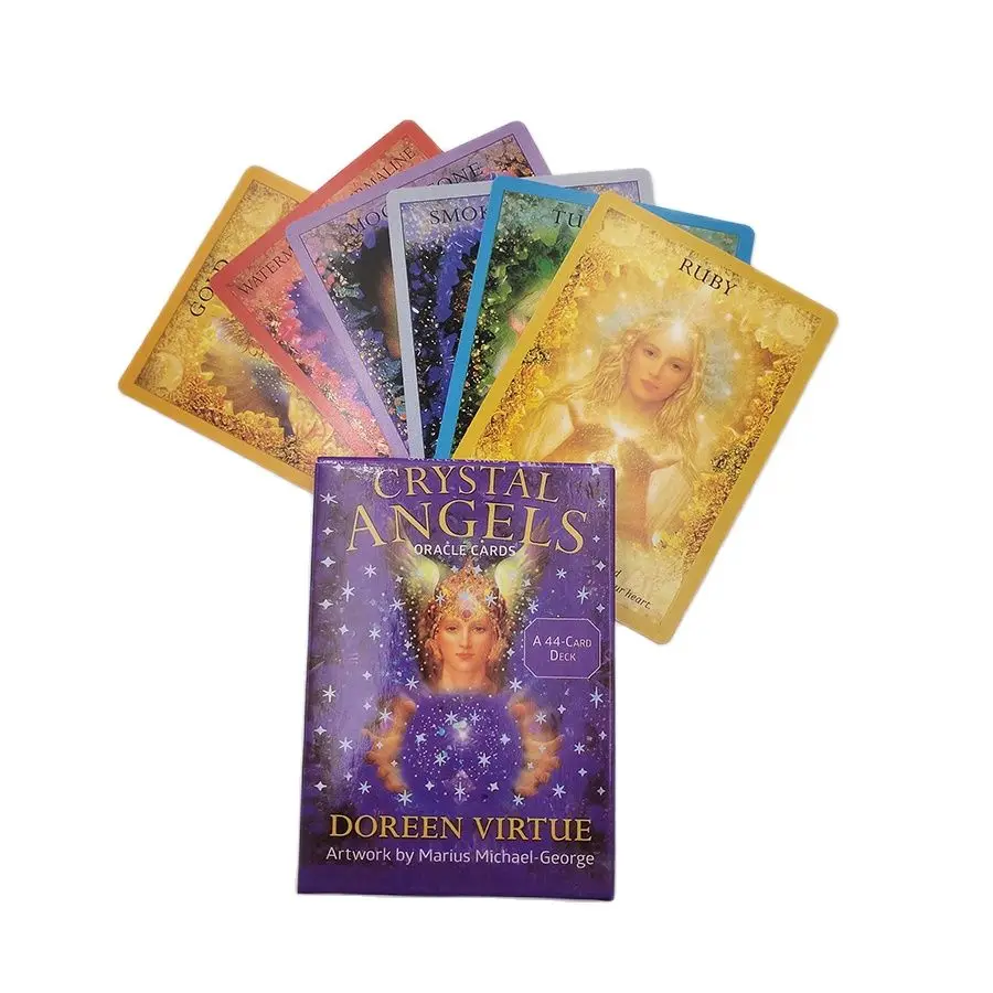 Crystal Angels Tarot Deck Coated Paper 44 Cards Fate Divination Tarot Card Adult Children Game Friend Entertainment Board Game
Crystal Angels Tarot Deck Coated Paper 44 Cards Fate Divination Tarot Card Adult Children Game Friend Entertainment Board Game