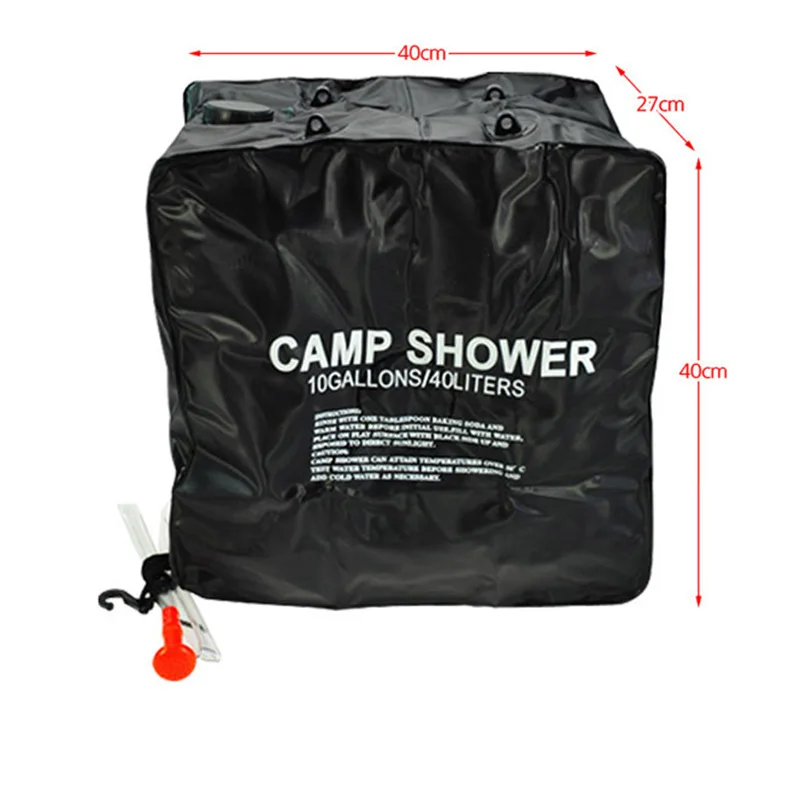 Portable 40L Solar Camp Shower Bag Outdoor Shower Bathing Bag Traveling Camping Hiking Climbing Body Pet Cleaning Water Bag
Portable 40L Solar Camp Shower Bag Outdoor Shower Bathing Bag Traveling Camping Hiking Climbing Body Pet Cleaning Water Bag