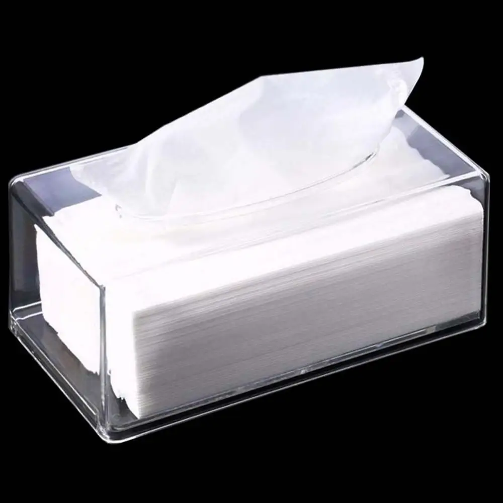 Clear Acrylic Tissue Box Napkin Paper Dispenser Holder for Living Room Home Organizer
Clear Acrylic Tissue Box Napkin Paper Dispenser Holder for Living Room Home Organizer