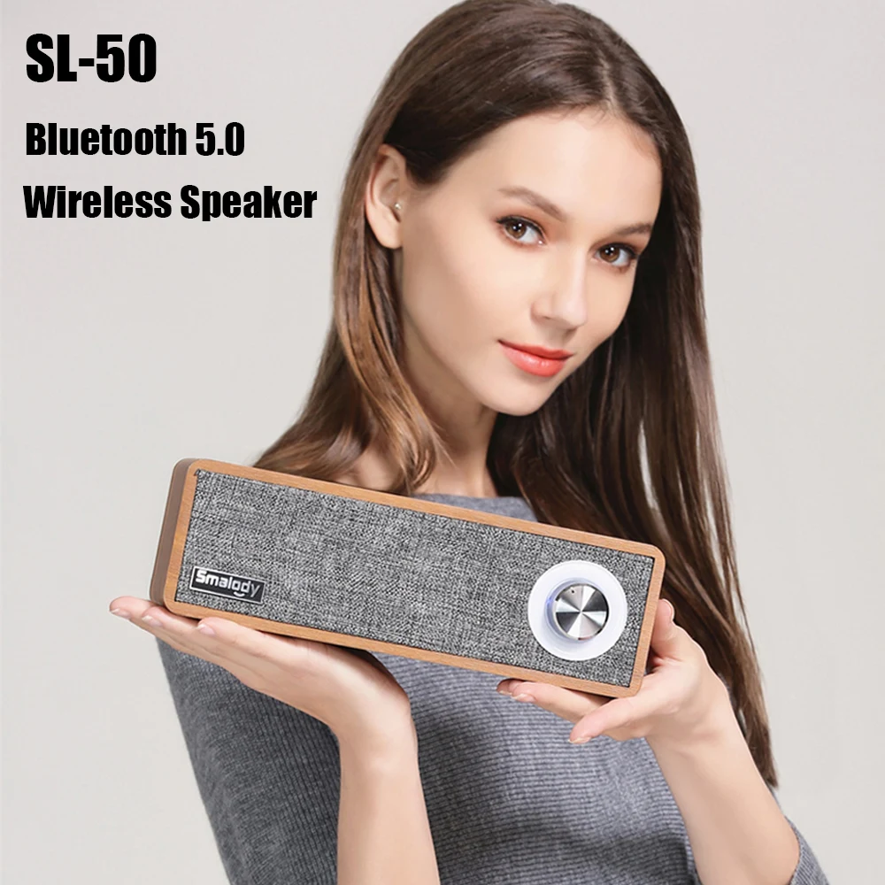 New SL-50 Wooden Portable Bluetooth Speaker 5.0 TWS Wireless Speakers with Multifunctional Knob LED Indicator
New SL-50 Wooden Portable Bluetooth Speaker 5.0 TWS Wireless Speakers with Multifunctional Knob LED Indicator