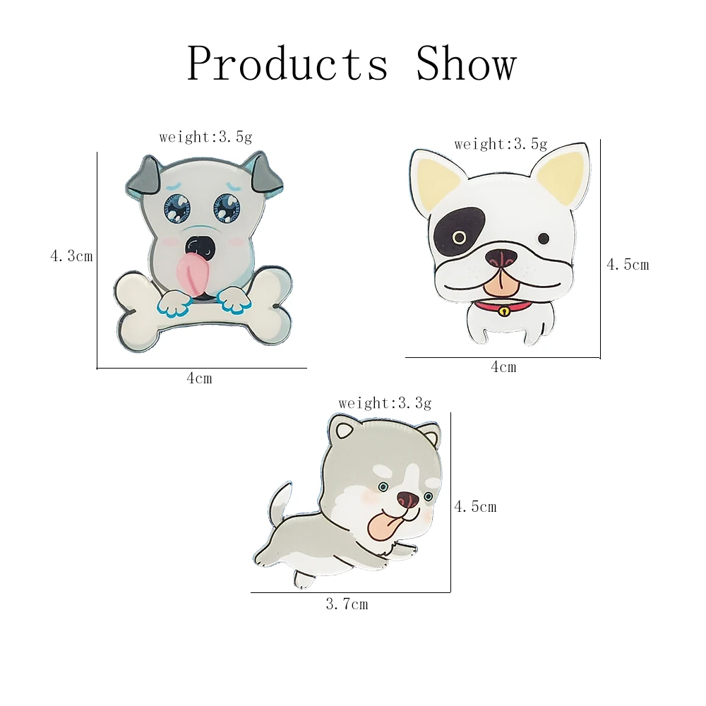 Cartoon Acrylic Animal Brooches-Three Dog Brothers Brooch Pins, As A Gift For Friends And Child For Halloween And Christmas
Cartoon Acrylic Animal Brooches-Three Dog Brothers Brooch Pins, As A Gift For Friends And Child For Halloween And Christmas
