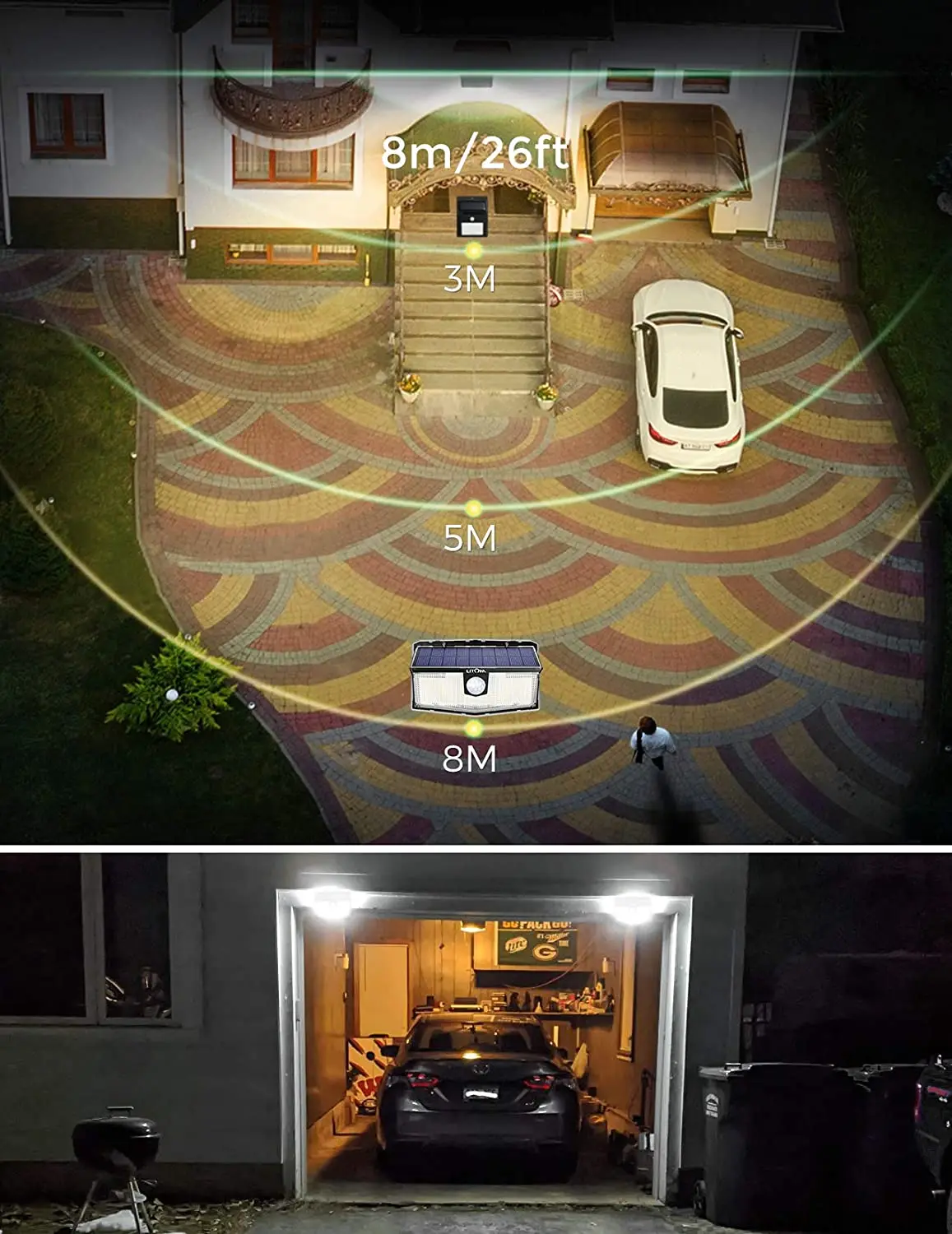 Upgraded Touch Switch Solar Lights 2PCS LITOM 300 LED Solar Lights PIR Motion Sensor Lights IP67 Waterproof 4 Intelligent Modes
Upgraded Touch Switch Solar Lights 2PCS LITOM 300 LED Solar Lights PIR Motion Sensor Lights IP67 Waterproof 4 Intelligent Modes