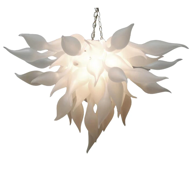 Hand-blown Glass Crystal Chandelier White W80xH40CMLED Art Pendant Light Indoor Lustre Hotel Hall/Parlor Decoration
Hand-blown Glass Crystal Chandelier White W80xH40CMLED Art Pendant Light Indoor Lustre Hotel Hall/Parlor Decoration
