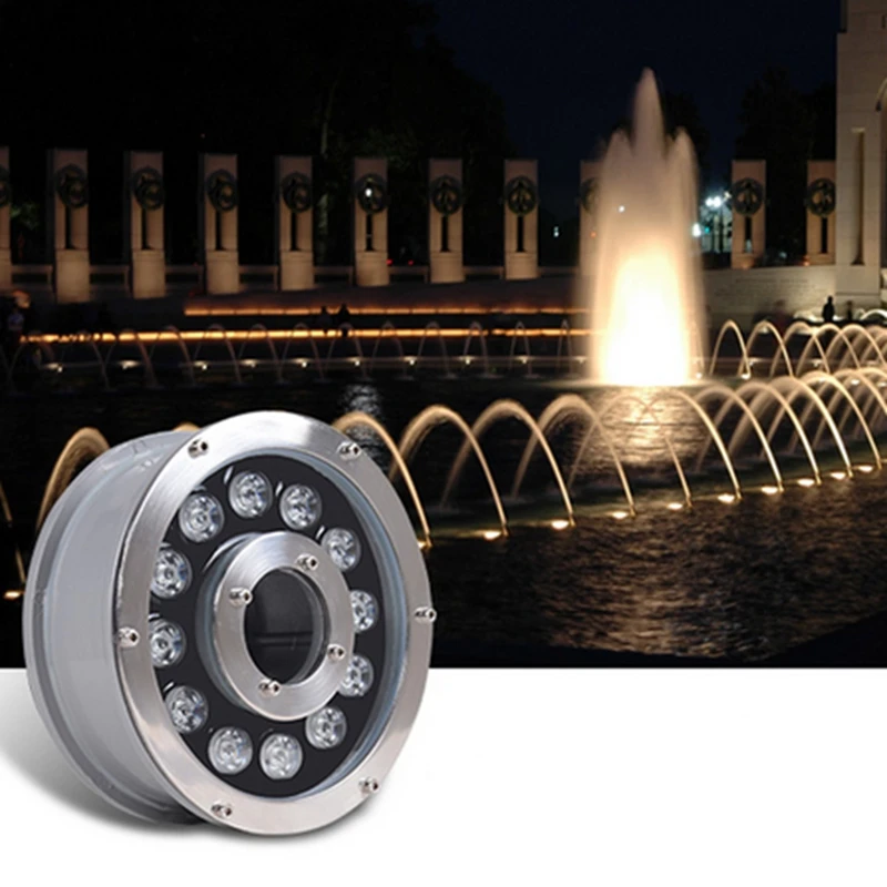Recessed Underwater Led Fountain light DC24V 6w 9w 12w 18w Swimming Pool light IP68 Waterproof LED Landscape Lighting decoration
Recessed Underwater Led Fountain light DC24V 6w 9w 12w 18w Swimming Pool light IP68 Waterproof LED Landscape Lighting decoration