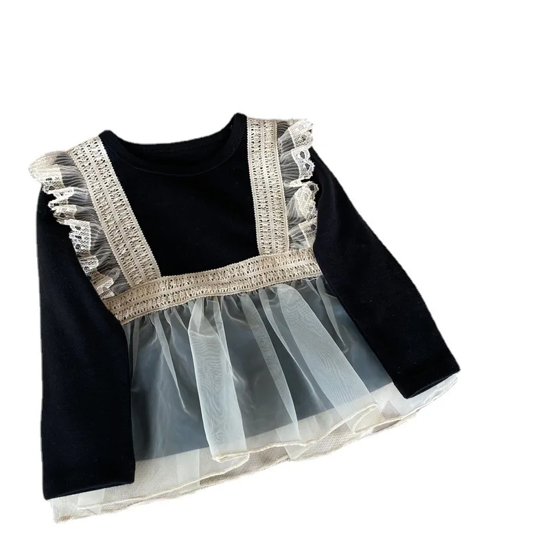 Children's Clothes 2021 Spring Korean Girl Long Sleeve Lace Super Fairy Holiday T Shirt
Children's Clothes 2021 Spring Korean Girl Long Sleeve Lace Super Fairy Holiday T Shirt