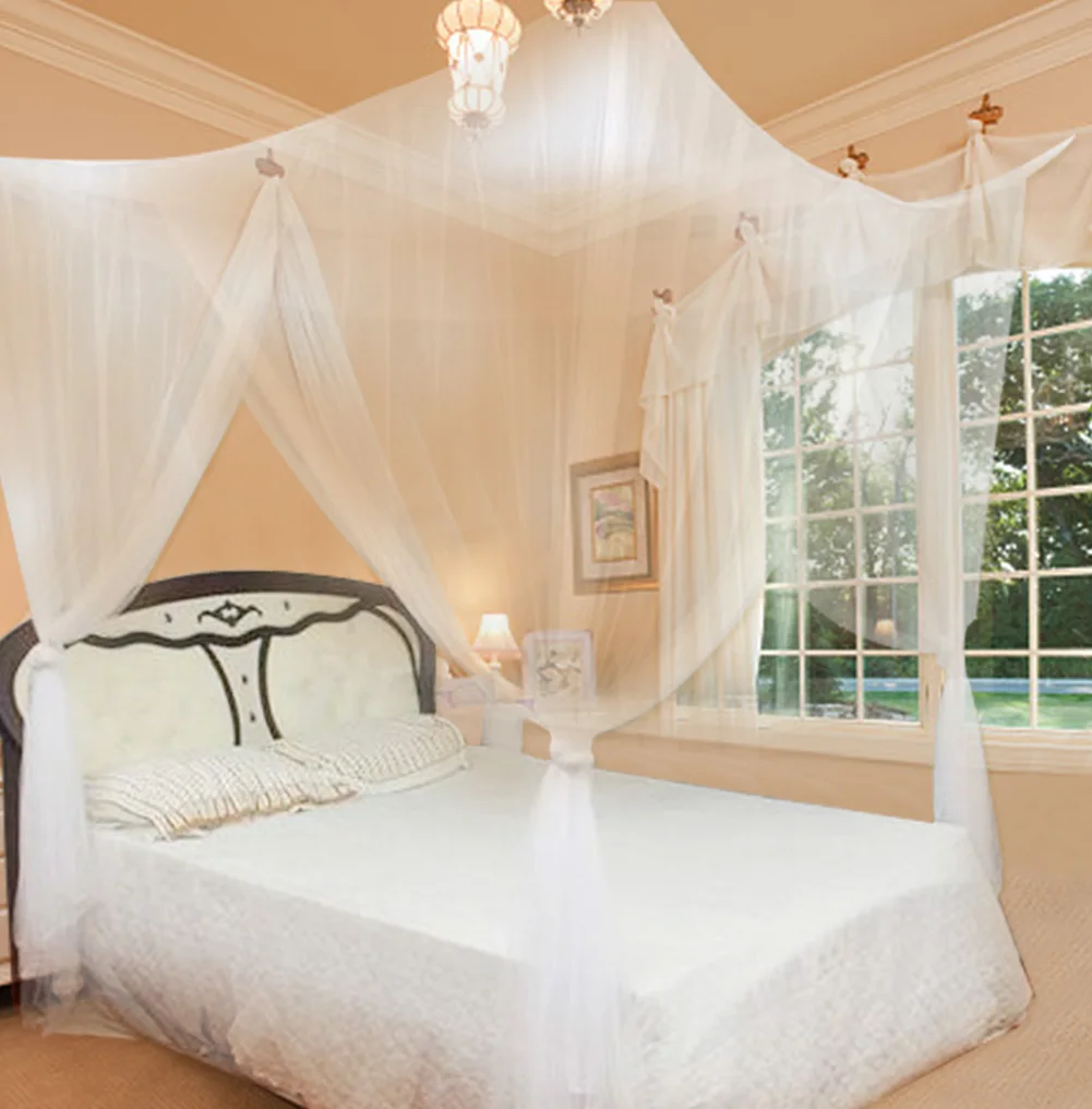 4 Corner Post Mosquito Net Palace Four Door Full Queen Size Home Bed Canopy Prevent Insect Mosquito Net Bedding Accessory
4 Corner Post Mosquito Net Palace Four Door Full Queen Size Home Bed Canopy Prevent Insect Mosquito Net Bedding Accessory