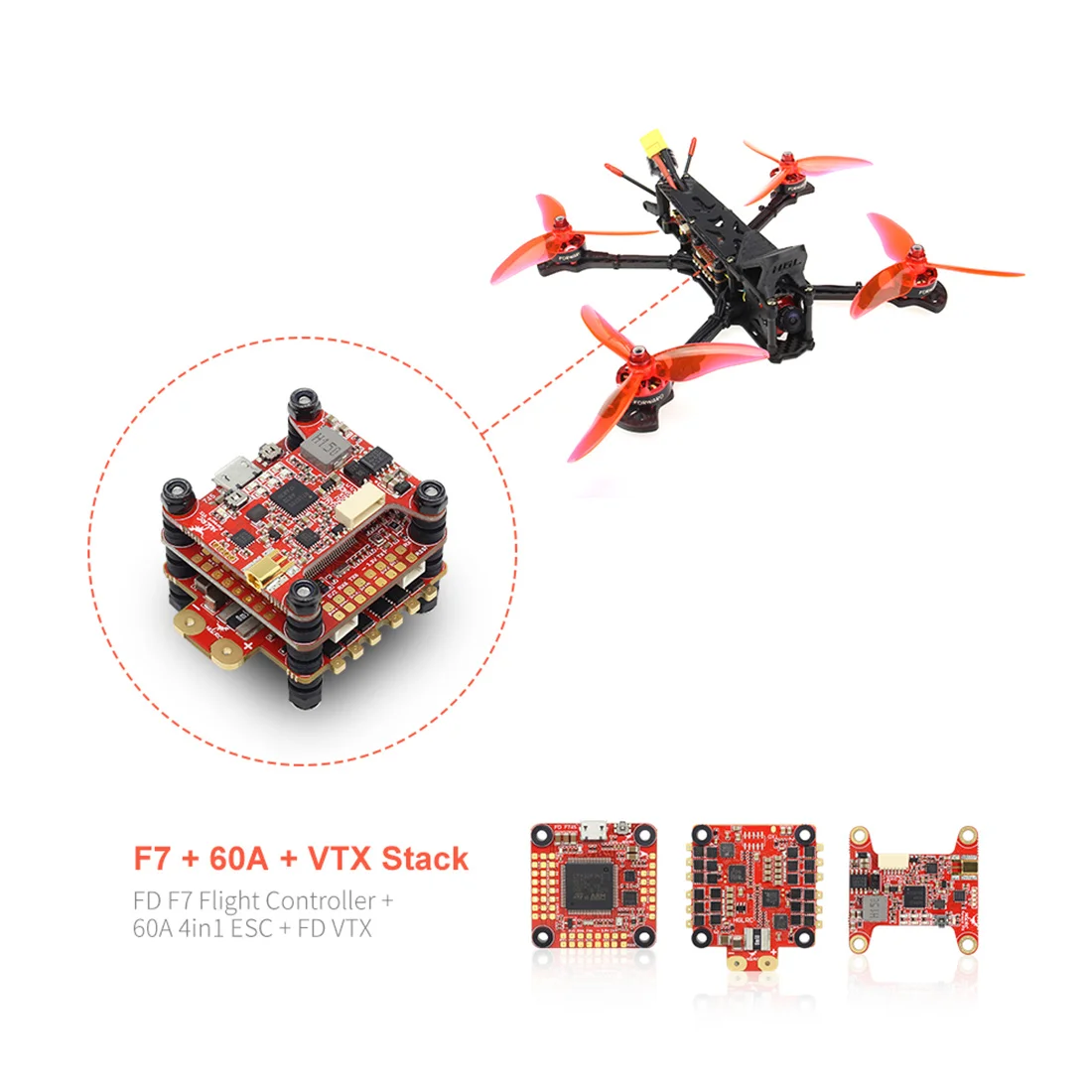 HGLRC Sector5 V2 226mm FPV Racing Drone PNP /BNF w/ F7 60A 4in1 ESC 2306 Motor 1600KV 6S /2450KV 4S AURORA V2 FPV Camera 1200TVL
HGLRC Sector5 V2 226mm FPV Racing Drone PNP /BNF w/ F7 60A 4in1 ESC 2306 Motor 1600KV 6S /2450KV 4S AURORA V2 FPV Camera 1200TVL