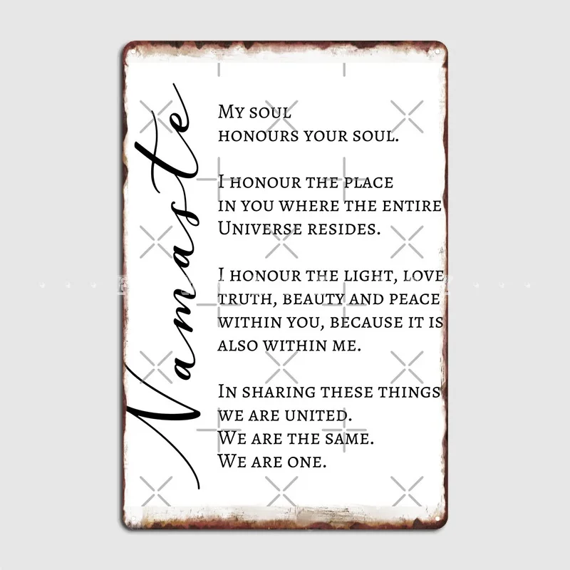 Плакат с надписью Namaste, символ духовного приветствия, металлический плакат для клуба, дома, гостиной, дизайн с рисунком, Декор, жестяной плак... 
Плакат с надписью Namaste, символ духовного приветствия, металлический плакат для клуба, дома, гостиной, дизайн с рисунком, Декор, жестяной плак...