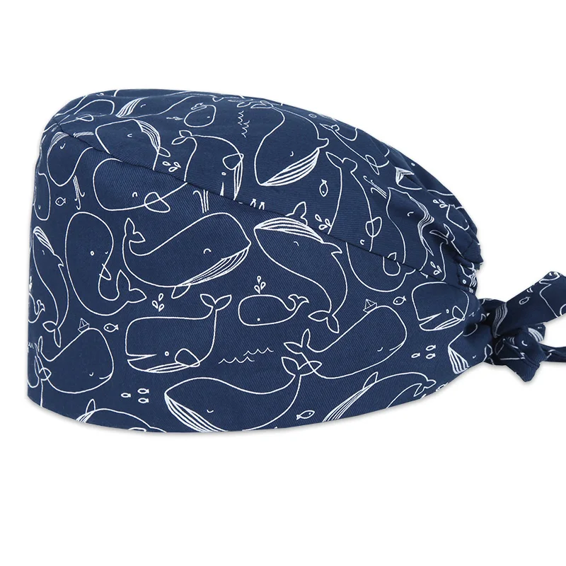 Whale Navy Pttern Scrub Caps Dust Proof Cap Nursing Work Hats 100% Cotton Women Men Veterinary Dental Clinic Chef Cooking Hats
Whale Navy Pttern Scrub Caps Dust Proof Cap Nursing Work Hats 100% Cotton Women Men Veterinary Dental Clinic Chef Cooking Hats