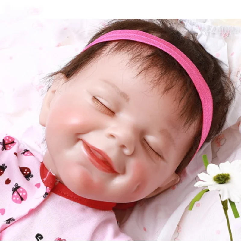17inch Soft Silicone Reborn Baby Dolls Smile Face Sleeping Bebe For Girls Children Birthday Gift Fashion Baby Doll Lifelike Toys
17inch Soft Silicone Reborn Baby Dolls Smile Face Sleeping Bebe For Girls Children Birthday Gift Fashion Baby Doll Lifelike Toys