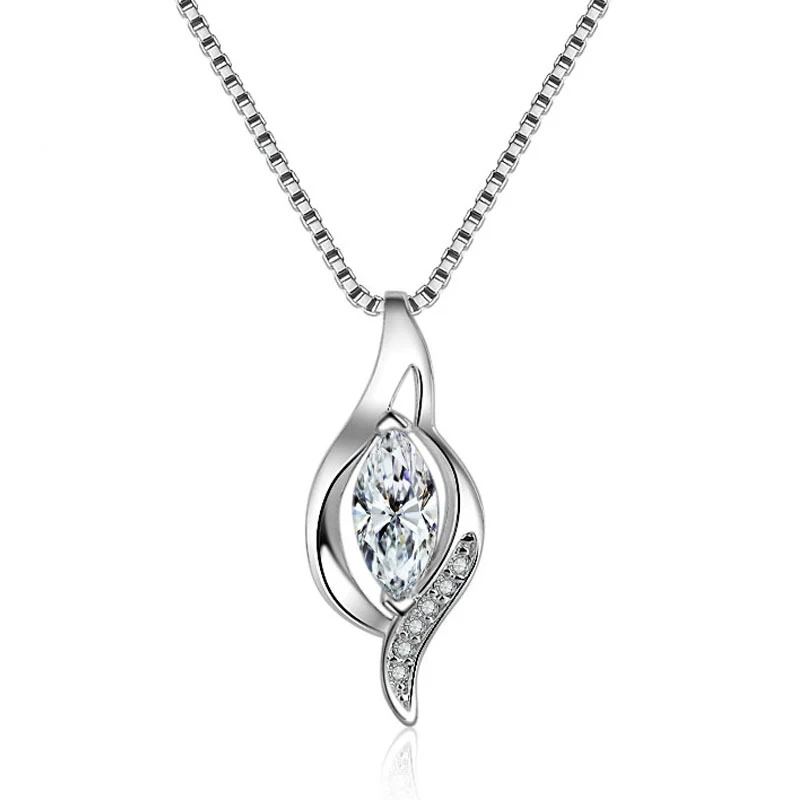 Luxury Necklace 925 Silver Jewelry with Zircon Gemstones Water Drop Shaped Pendant for Women Wedding Promise Party Accessories
Luxury Necklace 925 Silver Jewelry with Zircon Gemstones Water Drop Shaped Pendant for Women Wedding Promise Party Accessories