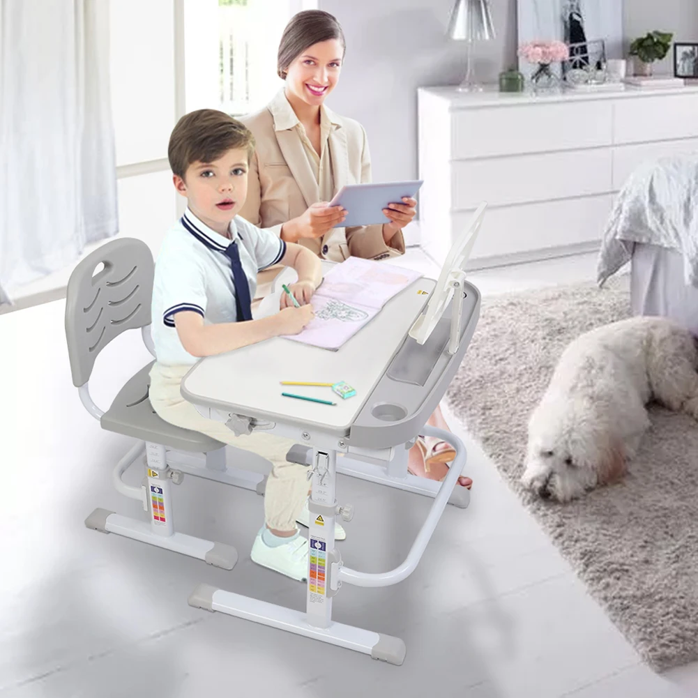 70CM Lifting Table Can Tilt Children Learning Table And Chair Gray (With Reading Stand Without Table
70CM Lifting Table Can Tilt Children Learning Table And Chair Gray (With Reading Stand Without Table