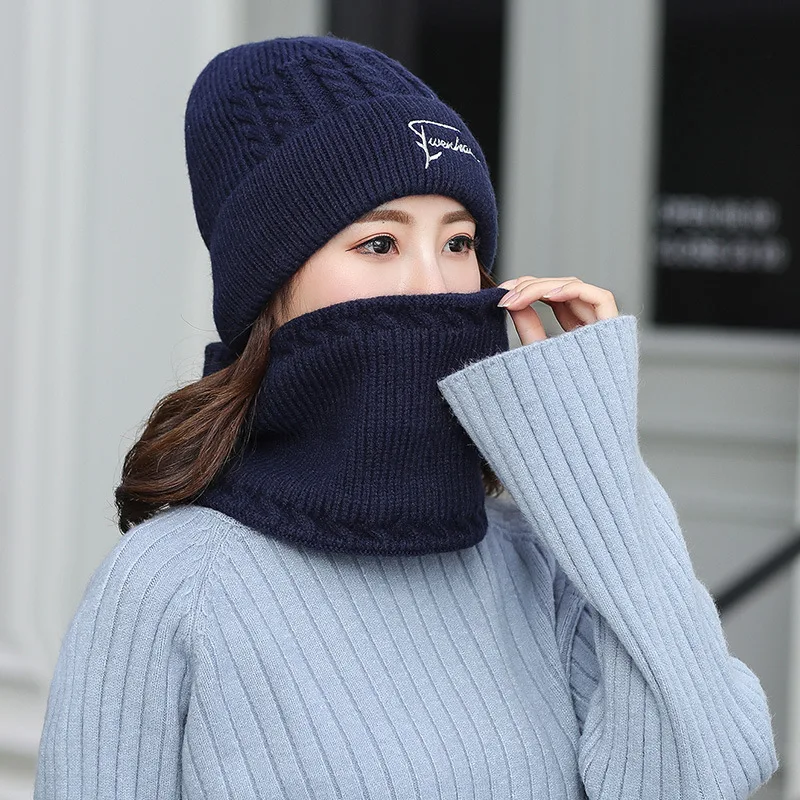 Brand Winter Knitted Beanies Hats Women Thick Warm Beanie Skullies Hat Female Knit Letter Bonnet Beanie Caps Outdoor Riding Sets
Brand Winter Knitted Beanies Hats Women Thick Warm Beanie Skullies Hat Female Knit Letter Bonnet Beanie Caps Outdoor Riding Sets