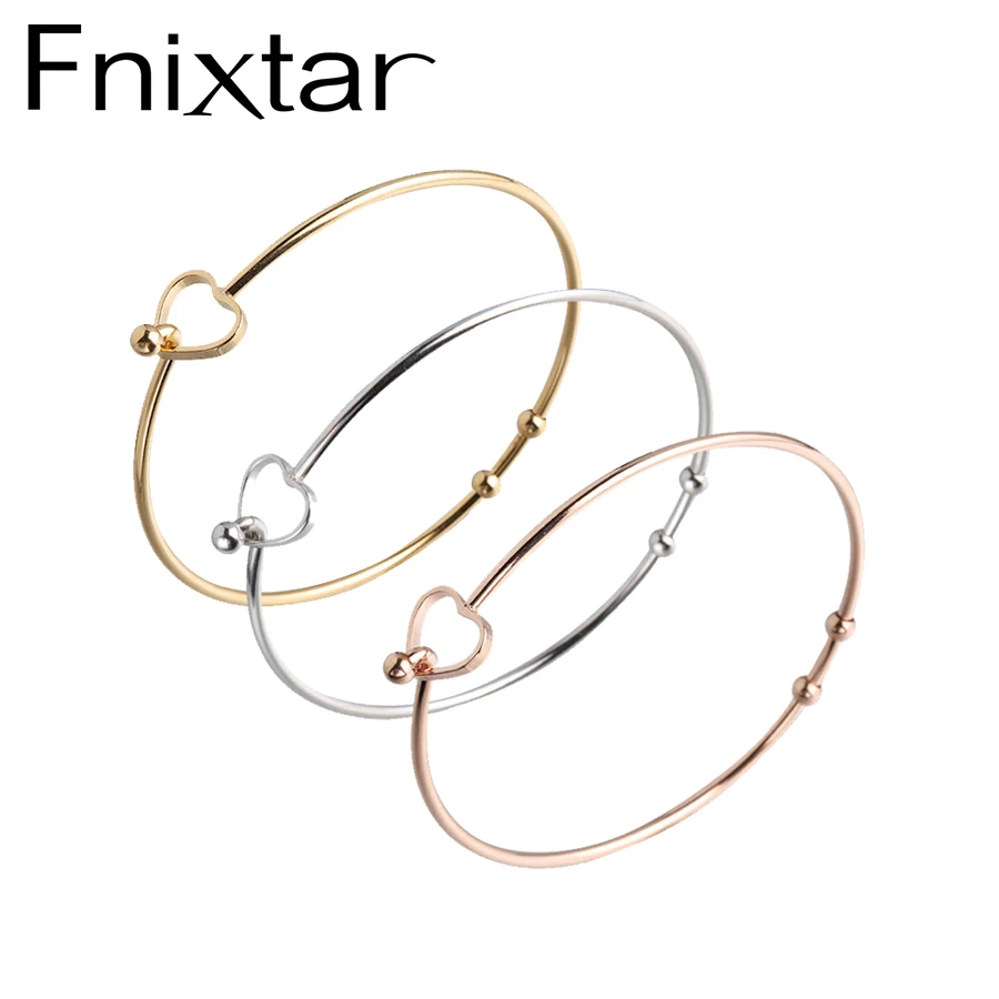 Fnixtar 2mm Thickness Wire Bangle Stainless Steel Open Love Heart Bracelets Bangle 60mm 10piece/lot
Fnixtar 2mm Thickness Wire Bangle Stainless Steel Open Love Heart Bracelets Bangle 60mm 10piece/lot