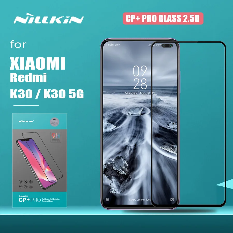 

Для Xiaomi Redmi K30 стекло Nillkin CP + Pro Полное Покрытие 2.5D Закаленное стекло Защита экрана для Xiaomi Redmi K30 5G HD стеклянная пленка