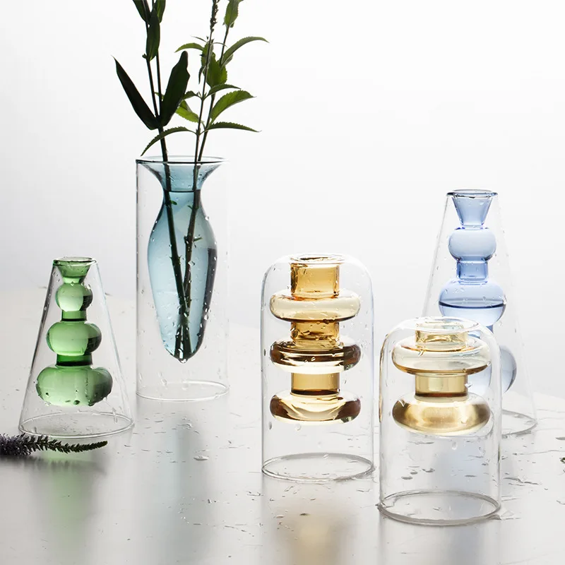 Nordic Style Colorful Glass Transparent Vase Flower Arrangement Hydroponic Aquaculture Bottle TableHome Decoration Accessories
Nordic Style Colorful Glass Transparent Vase Flower Arrangement Hydroponic Aquaculture Bottle TableHome Decoration Accessories