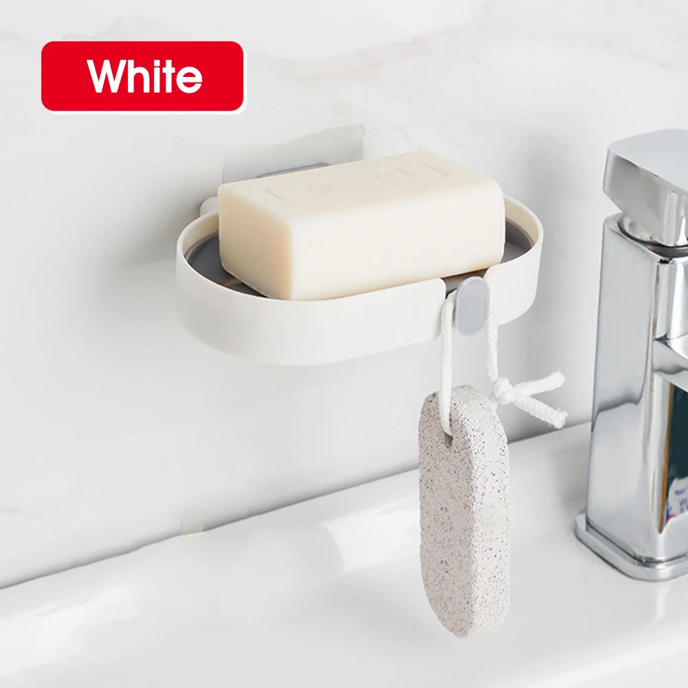 Bathroom Soap Box Plastic Soap Dish with Drain and Hook Soap Saver Wall Mounted Holder Bathroom Organizer Accessories
Bathroom Soap Box Plastic Soap Dish with Drain and Hook Soap Saver Wall Mounted Holder Bathroom Organizer Accessories