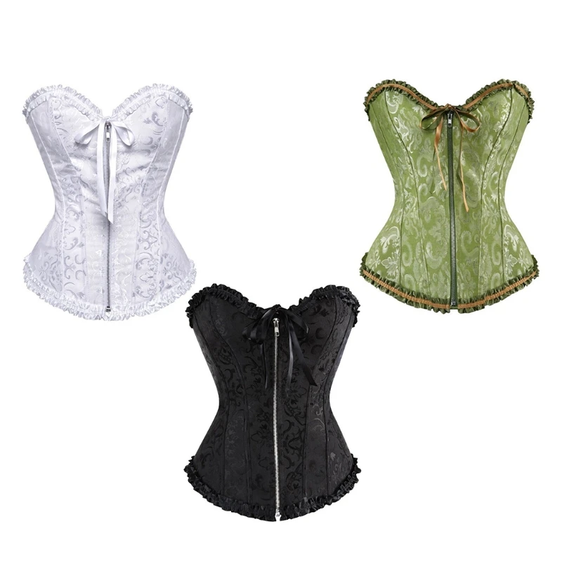 Women Corset Bustier Top Sexy Lingerie Floral Bow Corselet Vintage Espartilho Plus Size Retro Style Costume
Women Corset Bustier Top Sexy Lingerie Floral Bow Corselet Vintage Espartilho Plus Size Retro Style Costume
