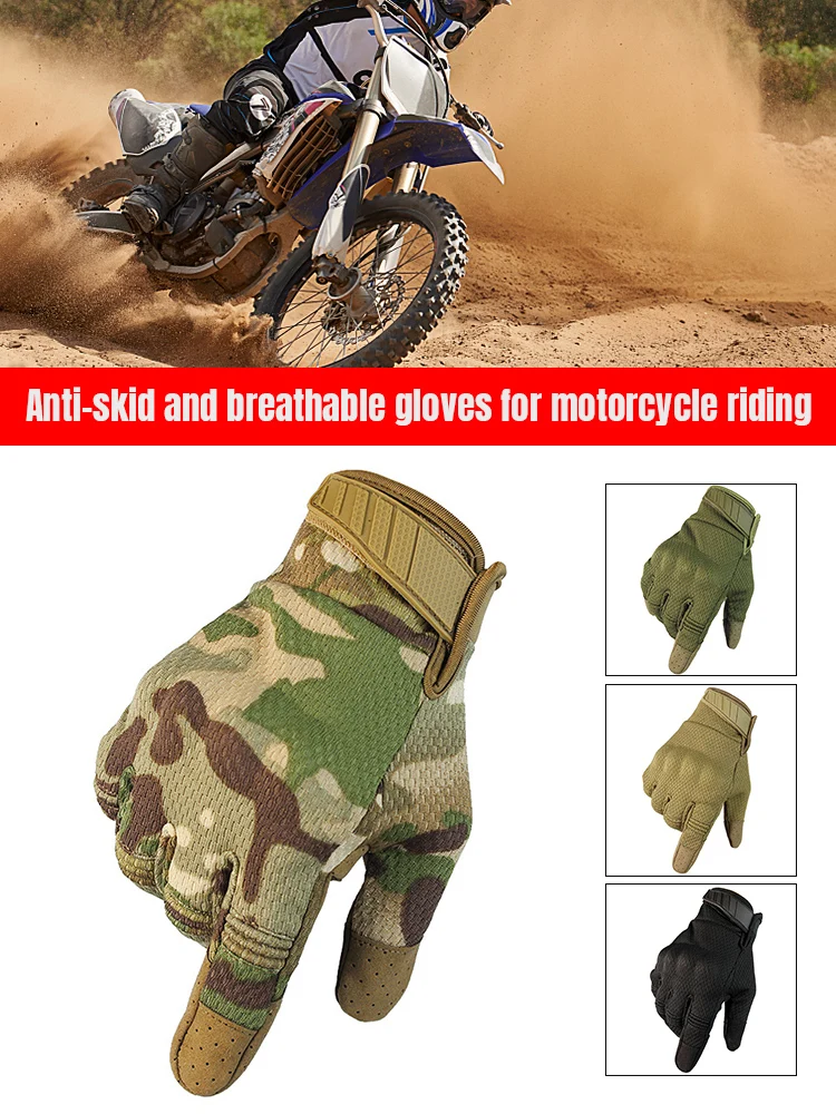 Motorcycle Gloves Breathable Tactical Full Finger Anti-Slip PUP Fibber Off Road Riding Touch Screen Motocross Gloves for Men
Motorcycle Gloves Breathable Tactical Full Finger Anti-Slip PUP Fibber Off Road Riding Touch Screen Motocross Gloves for Men