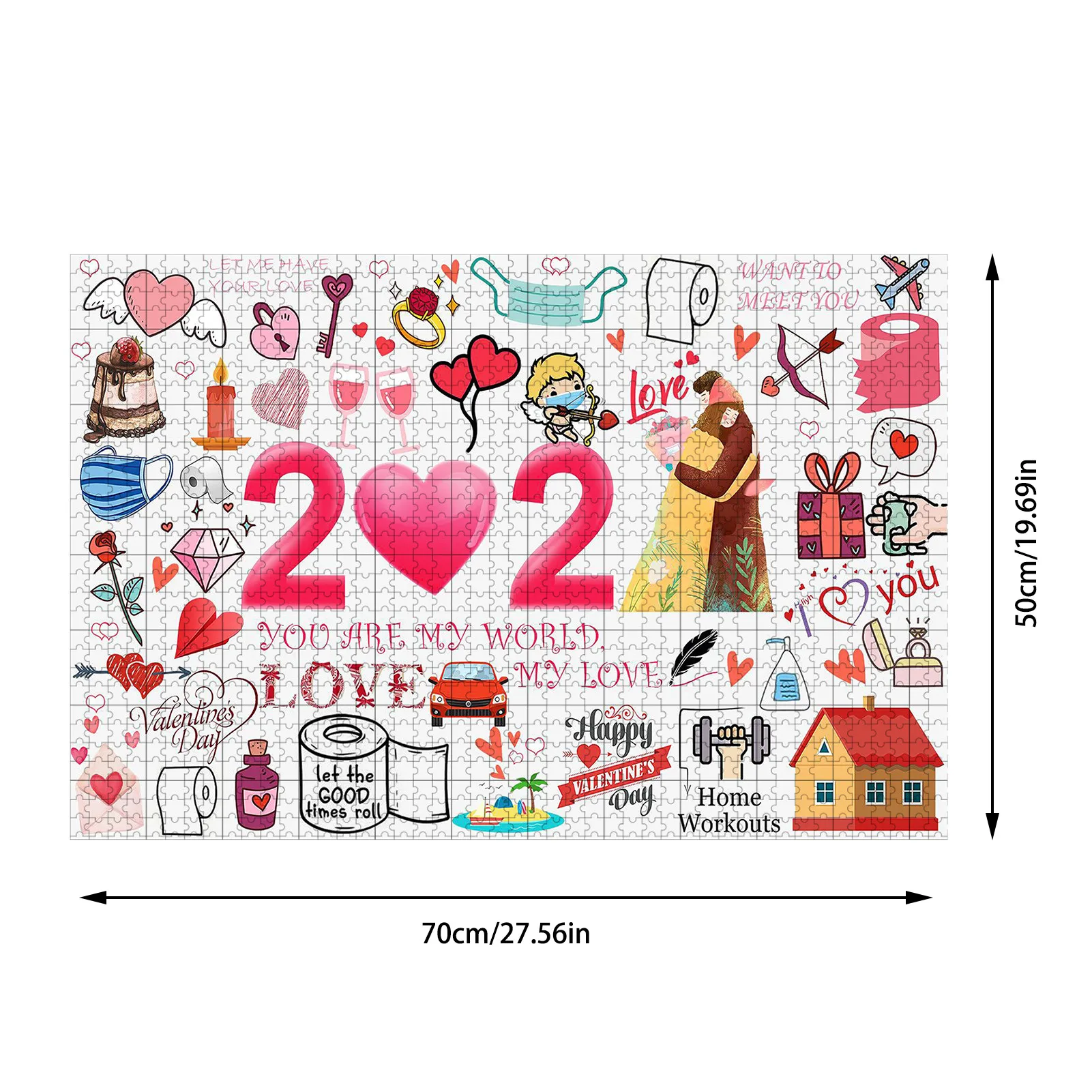 Paper Jigsaw Puzzle 1000piece 70 X 50cm Delicate Love Valentine's Day DIY Jigsaw Puzzle Toy For Girlfriend Valentine Day Gifts
Paper Jigsaw Puzzle 1000piece 70 X 50cm Delicate Love Valentine's Day DIY Jigsaw Puzzle Toy For Girlfriend Valentine Day Gifts