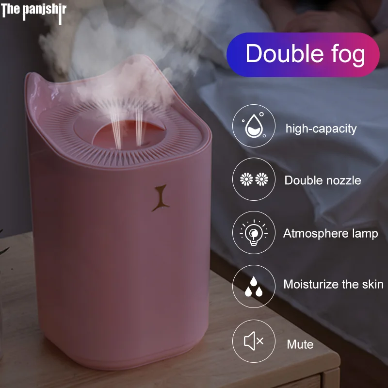 3.3L Air Humidifier Essential Oil Aroma Diffuser Double Nozzle Coloful LED Light Ultrasonic Humidifiers Aromatherapy Diffuser
3.3L Air Humidifier Essential Oil Aroma Diffuser Double Nozzle Coloful LED Light Ultrasonic Humidifiers Aromatherapy Diffuser