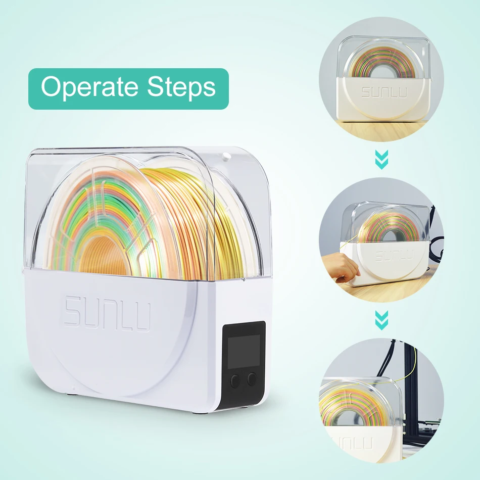 Сушилка для наполнителя SUNLU 3D сушилка коробка хранения Бесплатный держатель