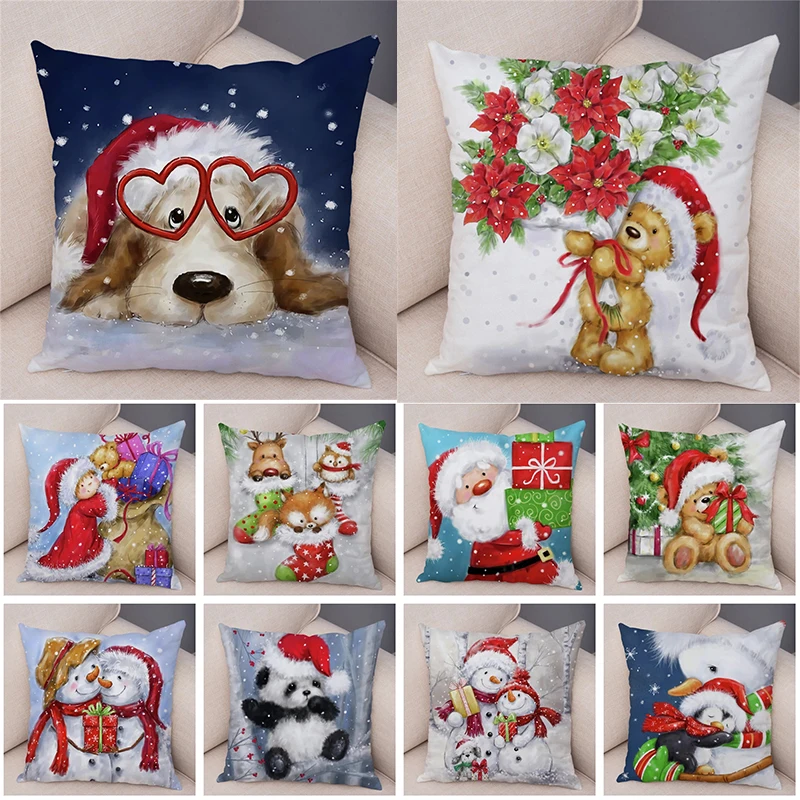 45*45cm Winter Snowman Share Gift Printed Pillow Cover Sofa Decoration Car Lumbar Cushion Cover Furniture Decoration
45*45cm Winter Snowman Share Gift Printed Pillow Cover Sofa Decoration Car Lumbar Cushion Cover Furniture Decoration
