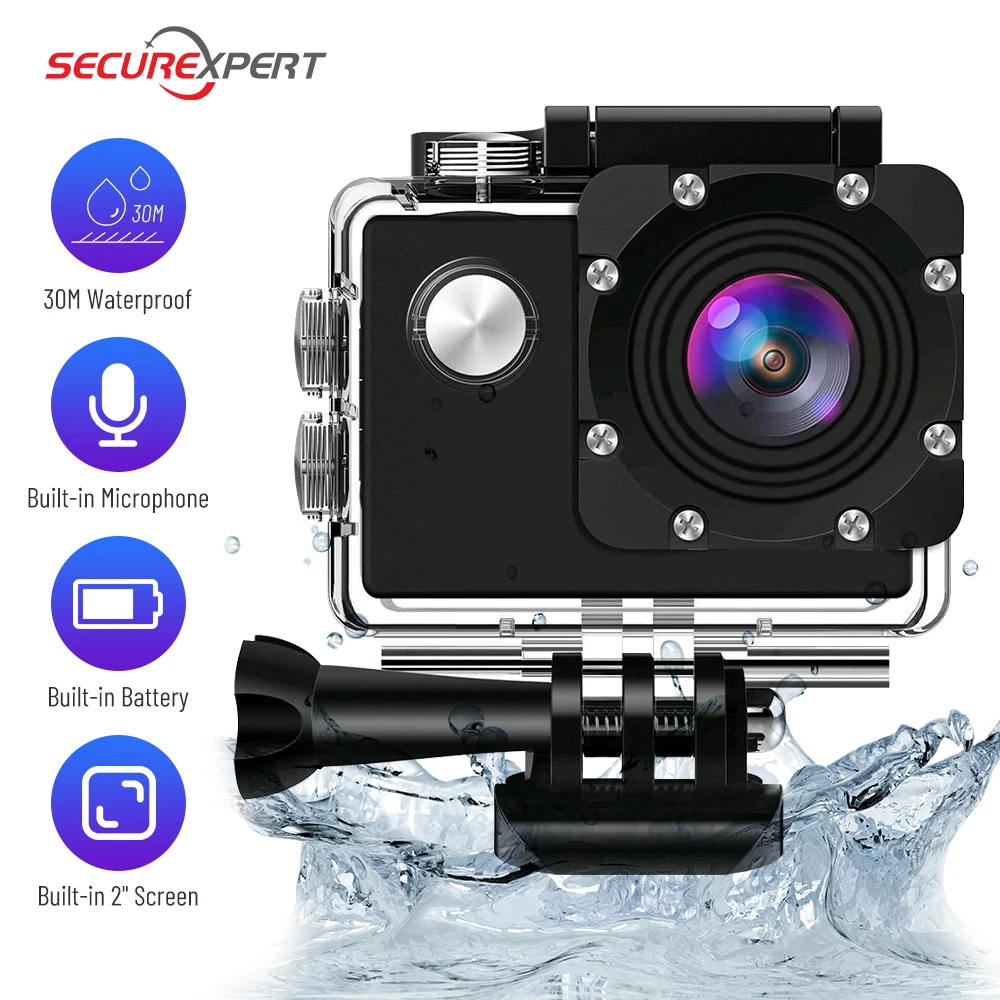 1080P HD Action Camera 4k 60fps 2.0 Inches 170D Waterproof Helmet Video Camera Sports Camera
1080P HD Action Camera 4k 60fps 2.0 Inches 170D Waterproof Helmet Video Camera Sports Camera