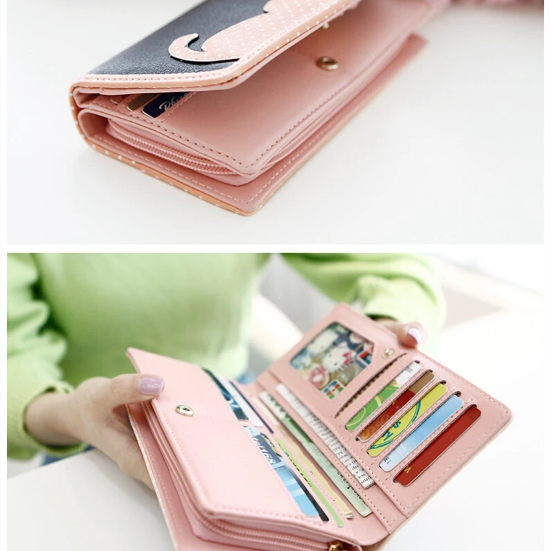 Women Long Clutch Wallets Female Cute Cat PU Leather Phone Purses Famous Designer Lady Cards Holder Wallet
Women Long Clutch Wallets Female Cute Cat PU Leather Phone Purses Famous Designer Lady Cards Holder Wallet