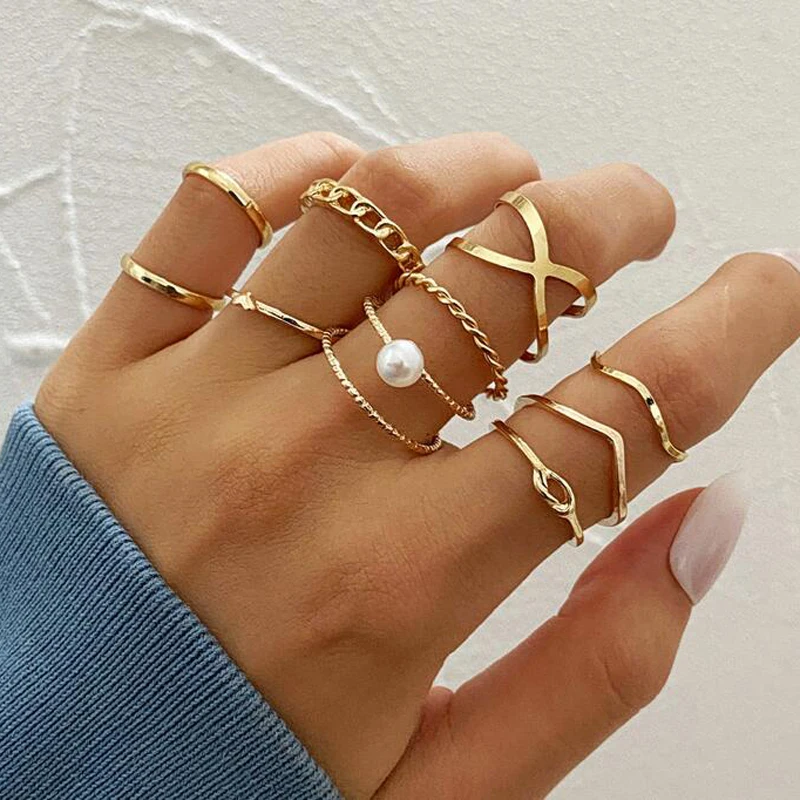 Fashion Geometric Wave Finger Rings Set For Women Cross Eight Chain Knuckle Joint Ring 2021 Bohemian Jewelry AM3388
Fashion Geometric Wave Finger Rings Set For Women Cross Eight Chain Knuckle Joint Ring 2021 Bohemian Jewelry AM3388