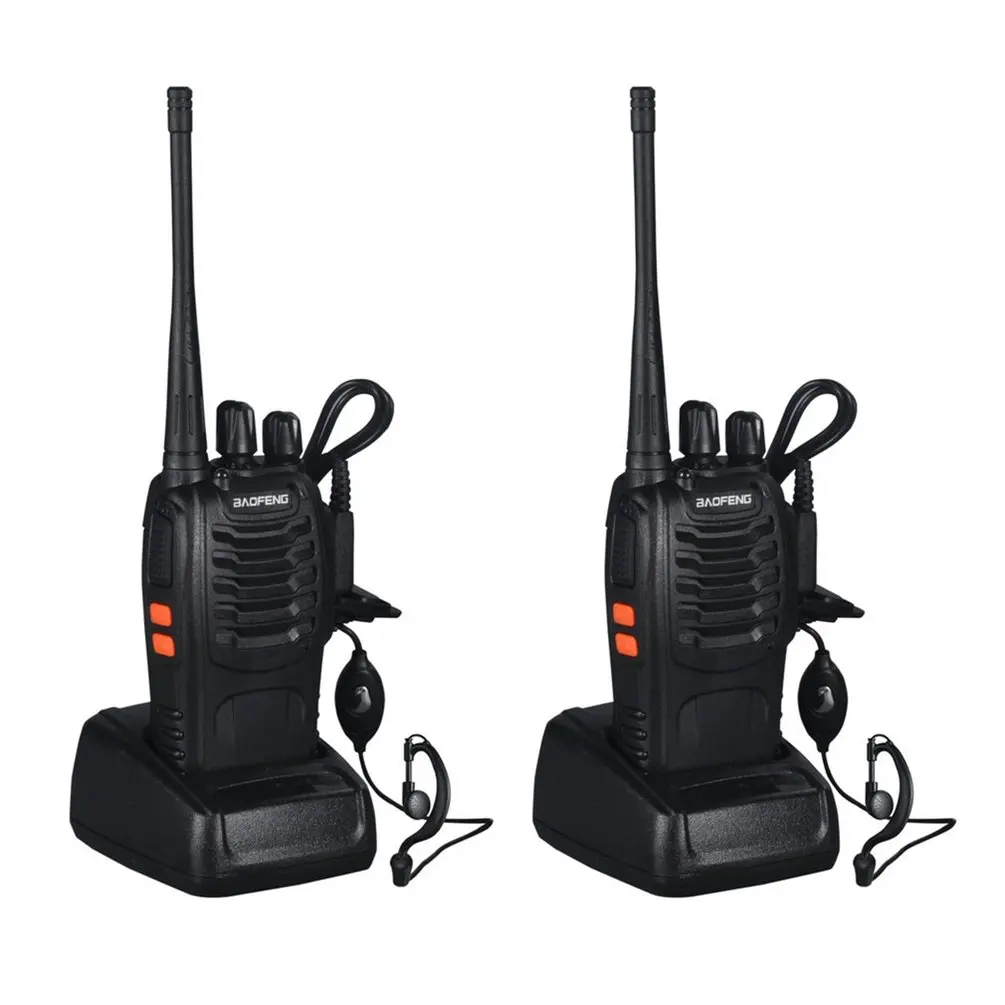 2 шт./лот baofeng BF 888S иди и болтай Walkie talkie двухстороннее радио комплект UHF 400 470 МГц 16CH