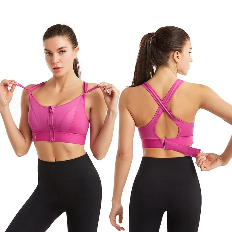 Women Sports Bra Adjustable Belt Zipper No Steel Ring Underwear Yoga Running Comfortable Shockproof Underwear Gym Bralette Vest
Women Sports Bra Adjustable Belt Zipper No Steel Ring Underwear Yoga Running Comfortable Shockproof Underwear Gym Bralette Vest