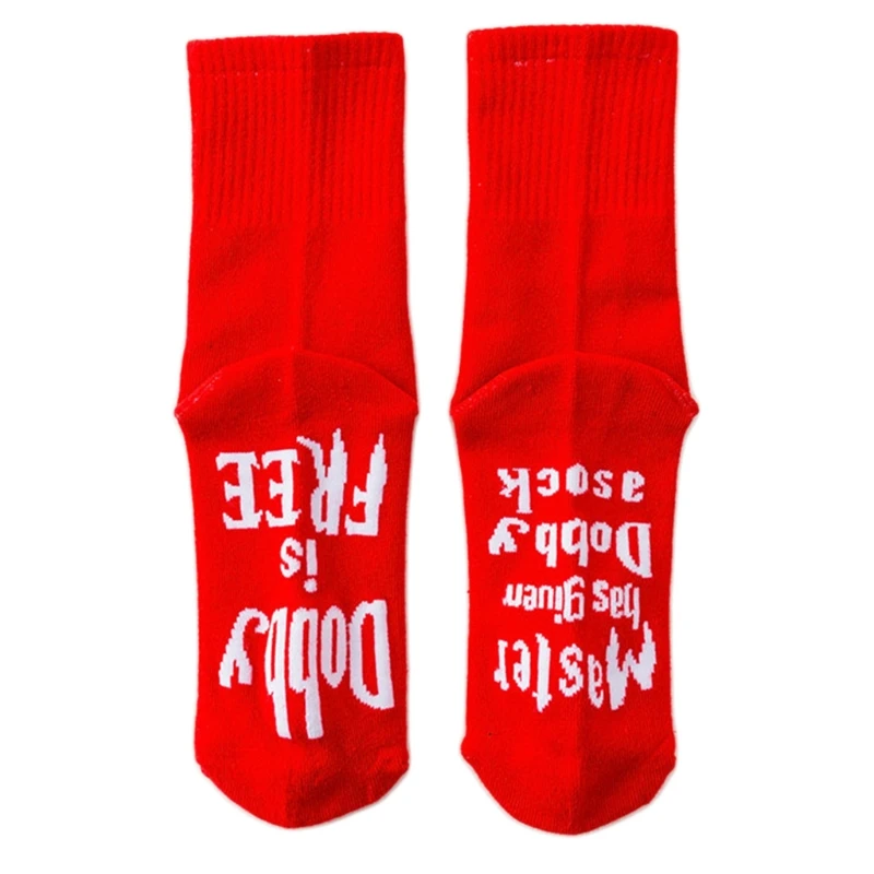 CPDD Women Men Novelty Knitted Crew Socks Funny Saying Words Master Has Given Dobby A Sock Dobby Is Free Letters Hosiery Movie
CPDD Women Men Novelty Knitted Crew Socks Funny Saying Words Master Has Given Dobby A Sock Dobby Is Free Letters Hosiery Movie