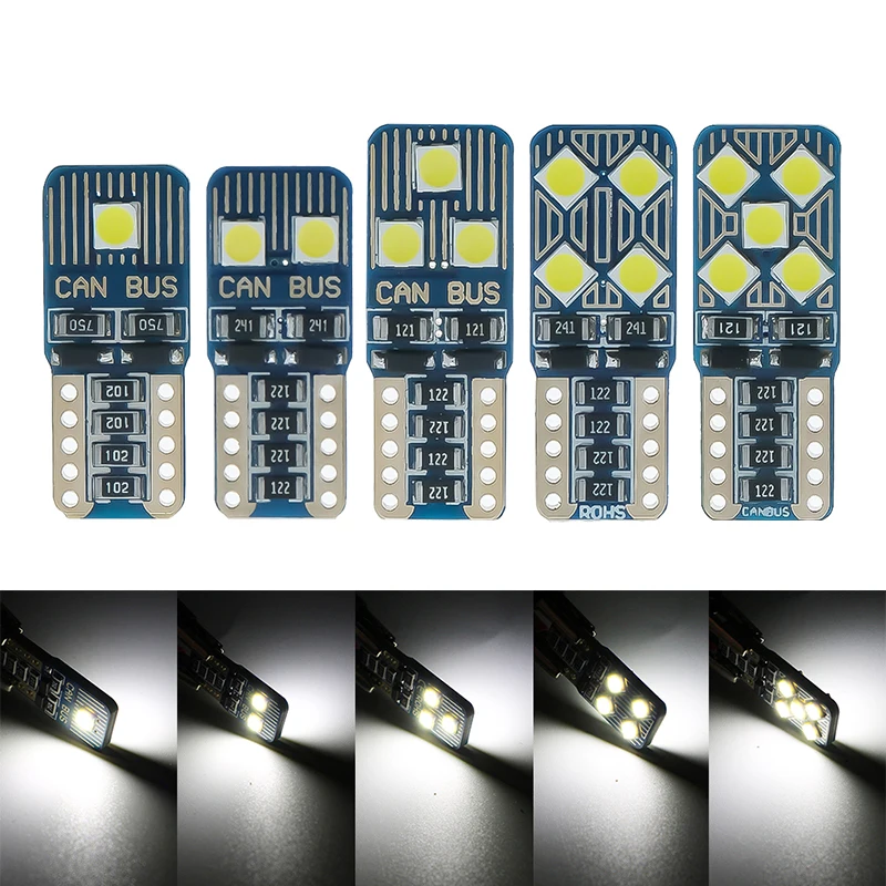 100PCS Car leds Light T10 LED CANBUS W5W 2 4 6 8 10 LED 3030 Turn Side License Plate Lights Marker Lamp 168 194
100PCS Car leds Light T10 LED CANBUS W5W 2 4 6 8 10 LED 3030 Turn Side License Plate Lights Marker Lamp 168 194