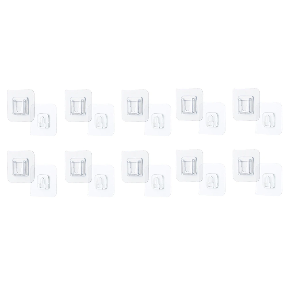 10 Pcs Double-sided Adhesive Wall Hooks Waterproof Oil proof Self Adhesive Hooks Reusable Seamless Hanging Hook Gadget
10 Pcs Double-sided Adhesive Wall Hooks Waterproof Oil proof Self Adhesive Hooks Reusable Seamless Hanging Hook Gadget