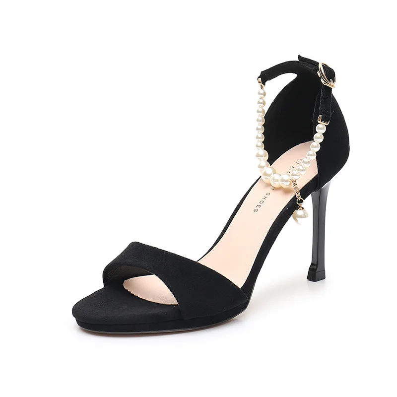 Sexy sandals summer 2021 new women's one line Diamond Fashion thin heel open toe black high heels
Sexy sandals summer 2021 new women's one line Diamond Fashion thin heel open toe black high heels