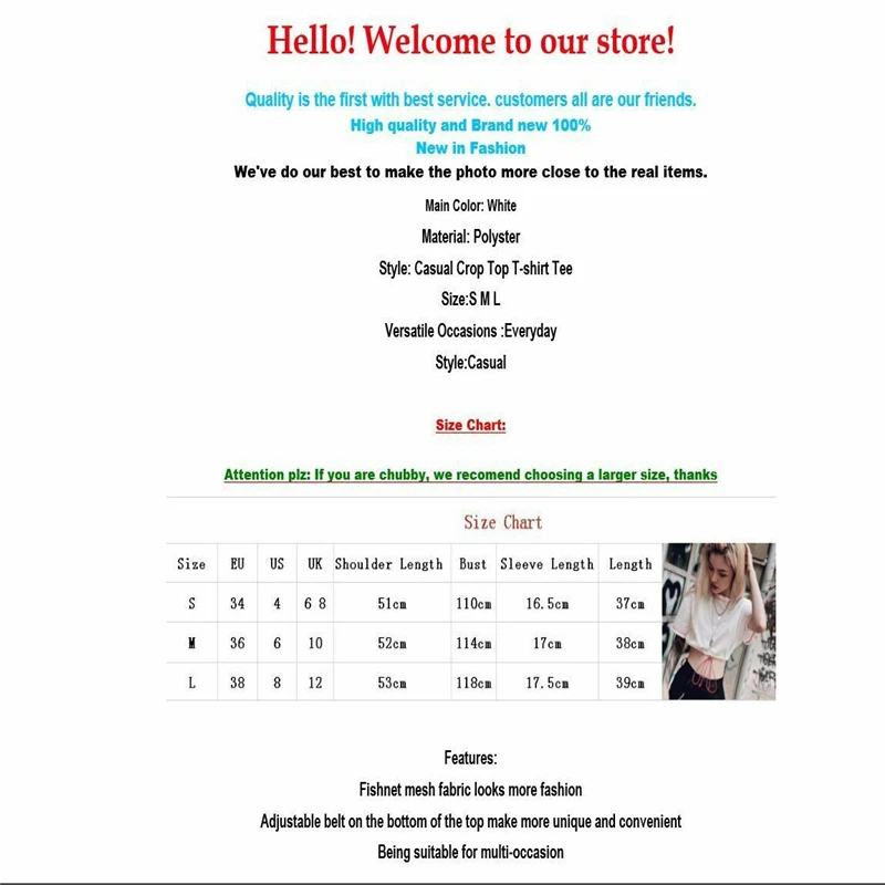 2019 New Fashion Womens Sexy Mesh Sheer See-through Short Sleeve Crop Top T-Shirt Summer Casual Tee Tops
2019 New Fashion Womens Sexy Mesh Sheer See-through Short Sleeve Crop Top T-Shirt Summer Casual Tee Tops