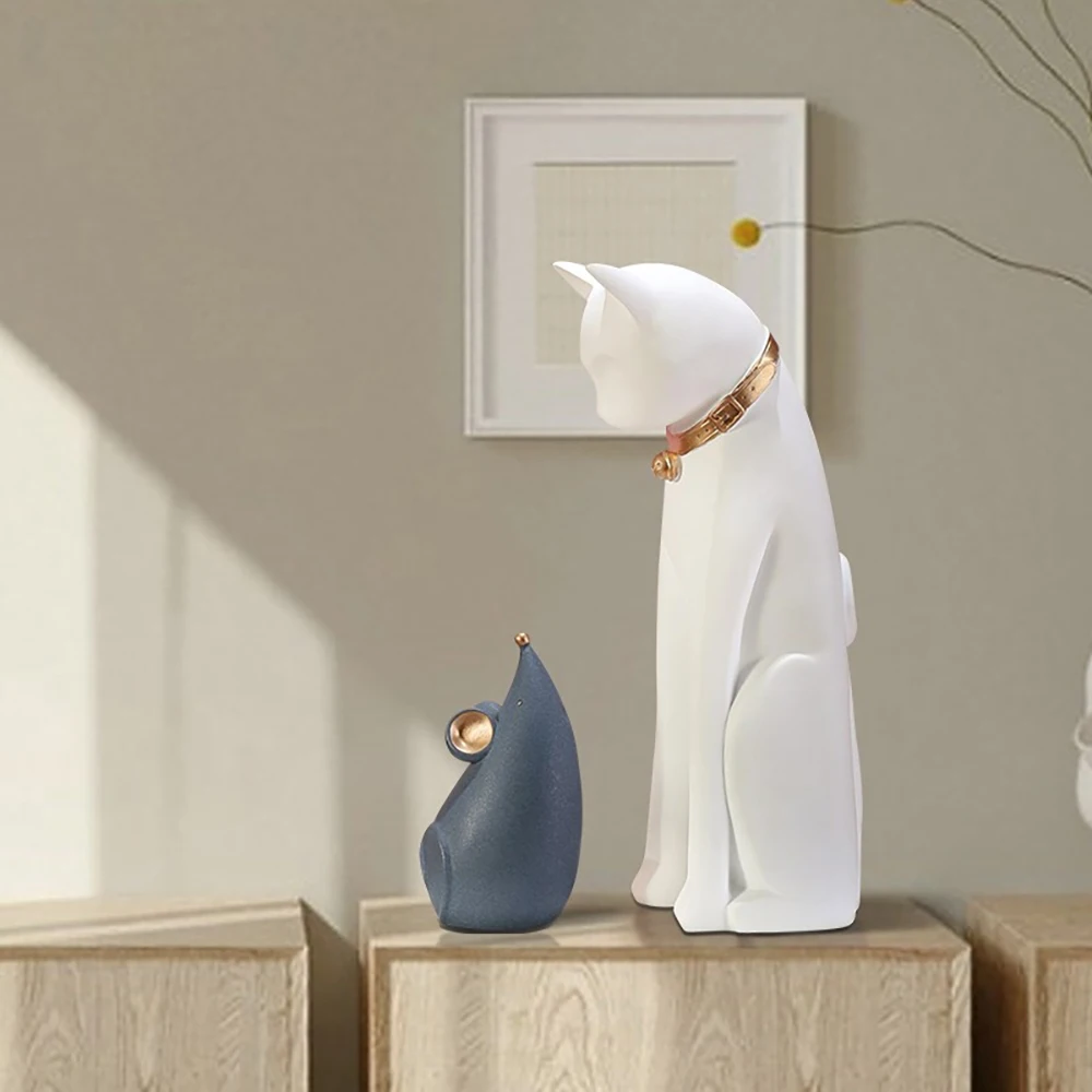 Cute Resin Figurine Cat Mouse Tom Jerry Cartoon Statue Home Decoration Art Sculpture Living Room Decor Crafts Housewarming Gifts
Cute Resin Figurine Cat Mouse Tom Jerry Cartoon Statue Home Decoration Art Sculpture Living Room Decor Crafts Housewarming Gifts