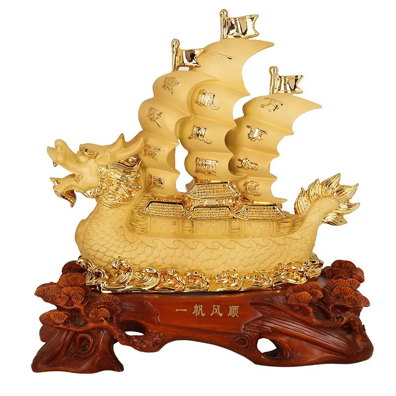 CHINESE-STYLE RESIN SAILS SAILING DRAGON ORNAMENTS HOME LUCKY DECORATION CRAFTS
CHINESE-STYLE RESIN SAILS SAILING DRAGON ORNAMENTS HOME LUCKY DECORATION CRAFTS