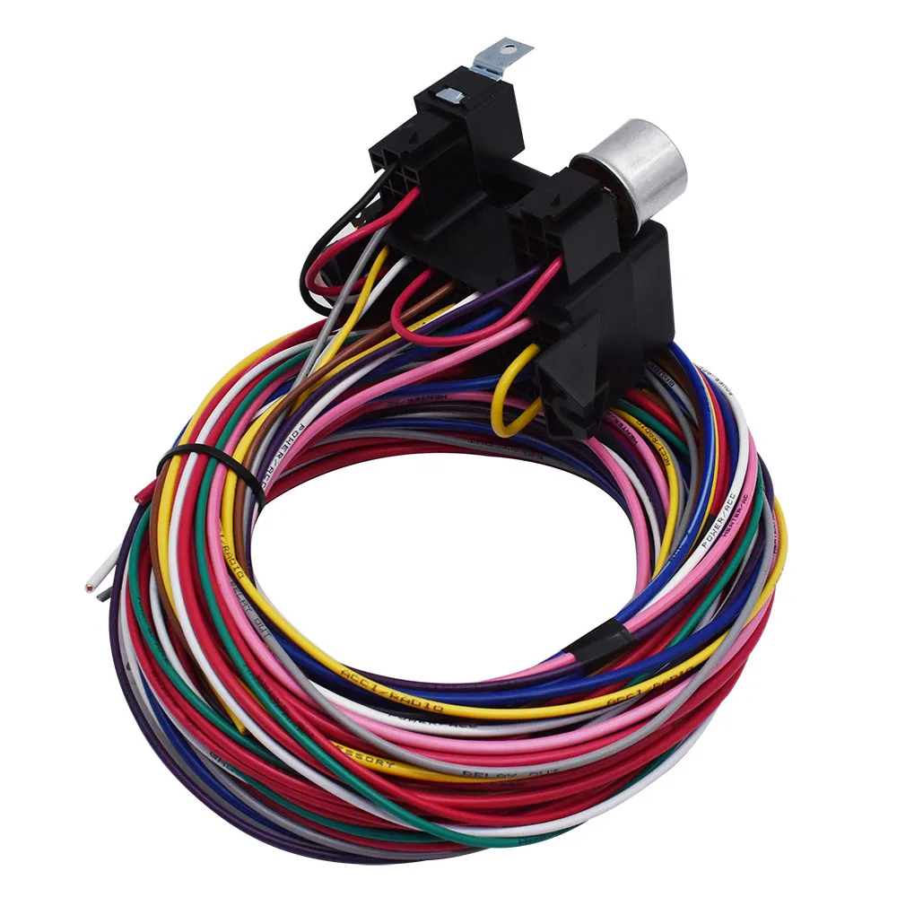 12 Circuit Universal Wire Harness 14 Fuse 12v Street Hot Rat Muscle Car Hot Rod
12 Circuit Universal Wire Harness 14 Fuse 12v Street Hot Rat Muscle Car Hot Rod