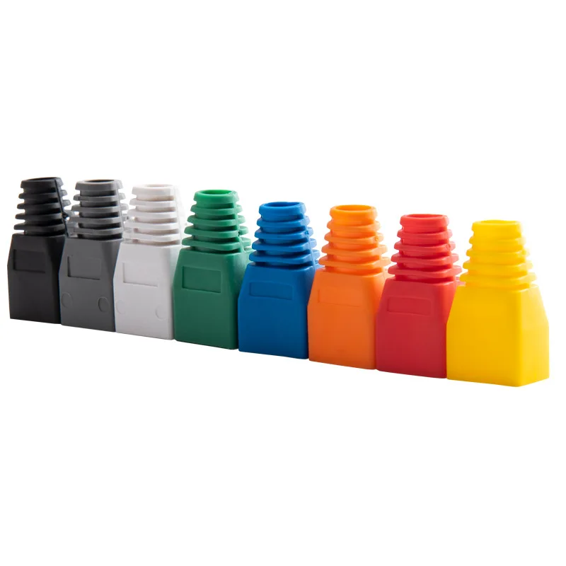 50Pcs 1pcs Unique RJ45 Strain Relief Boots Ethernet Connector Boots Plug Cover RJ45 Boots Cap Cover for CAT5E/6 Ethernet Cable
50Pcs 1pcs Unique RJ45 Strain Relief Boots Ethernet Connector Boots Plug Cover RJ45 Boots Cap Cover for CAT5E/6 Ethernet Cable