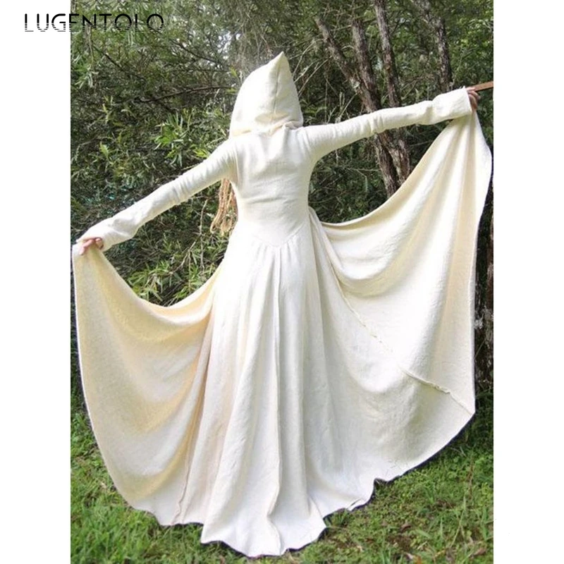 Lugentolo New Women Vintage Dress Slim-Fit Waist Women's Long Sleeve Solid Big Swing Female Loose Maxi Dress 5XL
Lugentolo New Women Vintage Dress Slim-Fit Waist Women's Long Sleeve Solid Big Swing Female Loose Maxi Dress 5XL