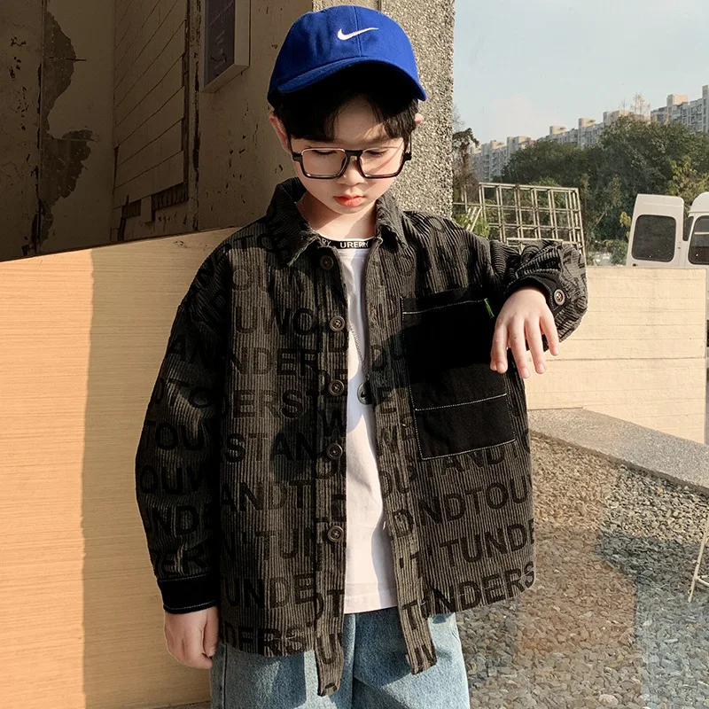 Letter Print Pattern Children's Clothing Spring Boys Blouse New Comfortable Long-sleeved Shirts Kids Sports Jacket Tops LB178
Letter Print Pattern Children's Clothing Spring Boys Blouse New Comfortable Long-sleeved Shirts Kids Sports Jacket Tops LB178
