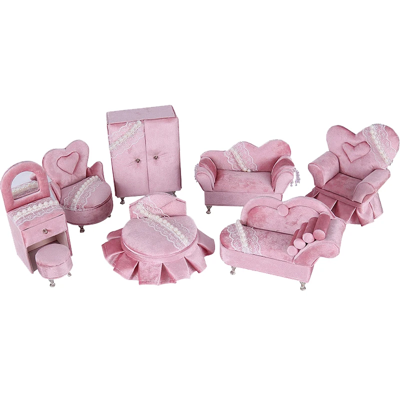 7 Pcs Pearl Lace Pink Velvet Fabric Velvet Sofa Design Jewelry Display Necklace Earring Storage Box Set
7 Pcs Pearl Lace Pink Velvet Fabric Velvet Sofa Design Jewelry Display Necklace Earring Storage Box Set