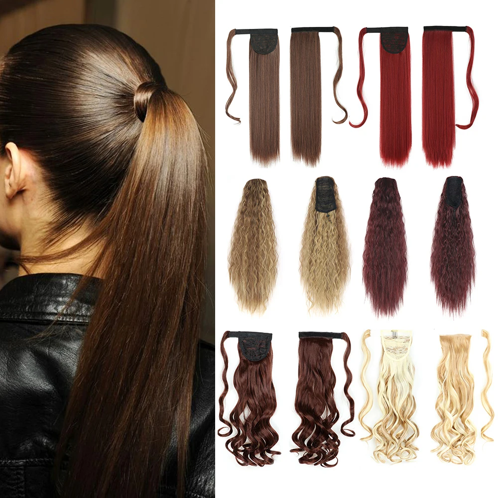 CLong Synthetic Ponytail Extensions Hair Long Straight Wrap Around Clip In Ponytail Hair Extension Heat Resistant
CLong Synthetic Ponytail Extensions Hair Long Straight Wrap Around Clip In Ponytail Hair Extension Heat Resistant